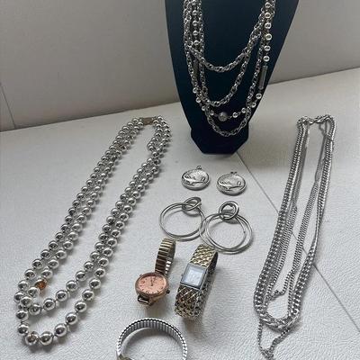 Silver-tone Costume Jewelry and Gold-tone Ladies’ Watches