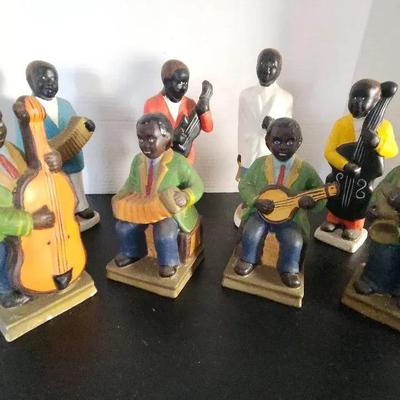 African American Jazz Musicians Ceramic Figurines