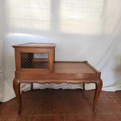 Vintage French Provincial 2-Tiered Side Table