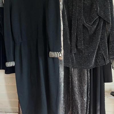 Women’s Black Evening Wear Size L-1x, 7 Pcs