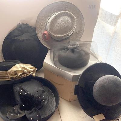 Ladies’ Hats - Black and Gray -Wool