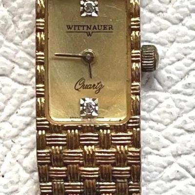 Vintage Wittnauer Goldtone Ladies' Watch with Small Stone Accents - Excellent Condition