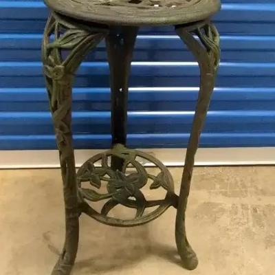 Vintage Cast Iron Plant Stand 