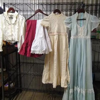 Vintage Dresses, Shirt,  Skirt and Underskirt