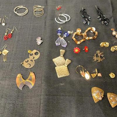 Assorted Earrings Lot with 2 Bracelets