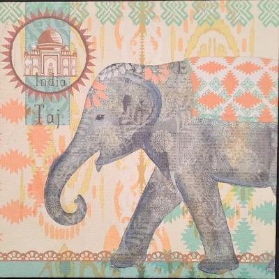 Canvas Print Wall Art India Taj Elephant 