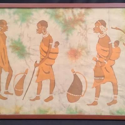 Kenyan Batik Painting By P. Njaoh