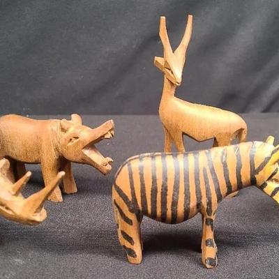 Kenyan Handcarved Wooden Wildlife