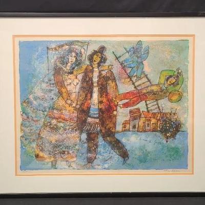Le Reve de Jacob, Signed/Numbered Print By Theo Tobiasse 3/175