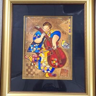 Signed Doris Levi Serigraph Of "Joyful Evening" Numbered 393/450 With COA