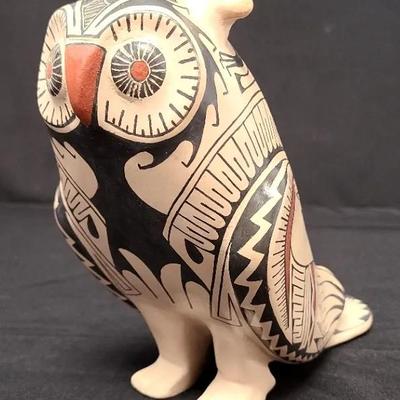 Tomas Quintana Mexican Mata Ortiz Pottery Owl