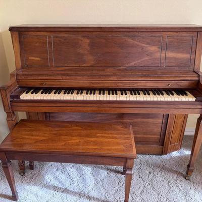 Piano and Bench – Piano 57x34x24.5, Bench 34x20.5x14
