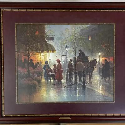 G. Harvey “The Blessing” Framed Lithograph with Certificate of Authenticity