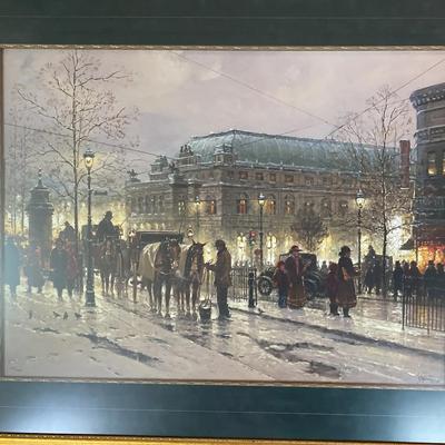 G. Harvey “An Evening with Mozart” Framed Lithograph with Certificate of Authenticity