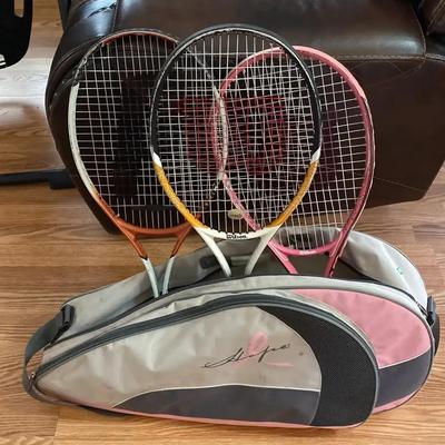 2 Simply Fit Boards, 3 Tennis Rackets with Bag and 4 Tennis Balls – Sports & Fitness Set