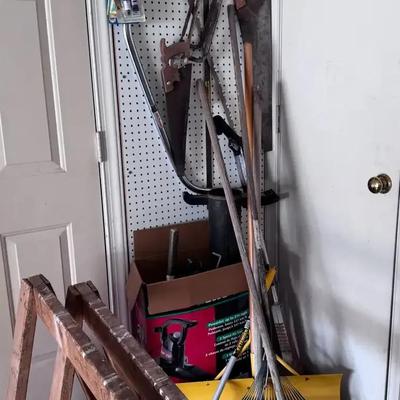 Rake, Hand Saws, Leaf Blower & Ladder