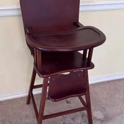 Wooden Maple High Chair – 38” x 15”