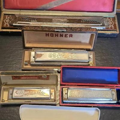 Vintage Harmonicas Set #1