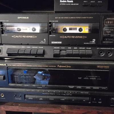 Optimus Receiver With Cassette And CD Player 