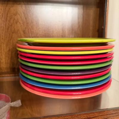 Fiesta Ware Dinner Plates – Set of 12 Mixed Colors