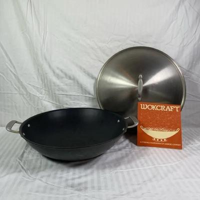 Large Wok with Lid & WokCraft Instruction/Recipe Book