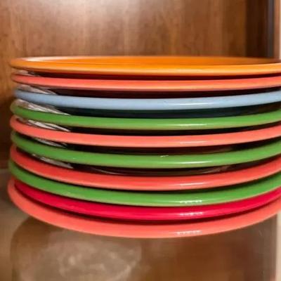 Fiesta Ware Small Plates – Set of 10 Mixed Colors (HLC Fiesta USA)