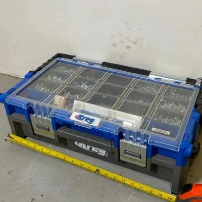 Kreg Modular Tool Storage Organizer Box with Divider Bins – Heavy-Duty Latching System