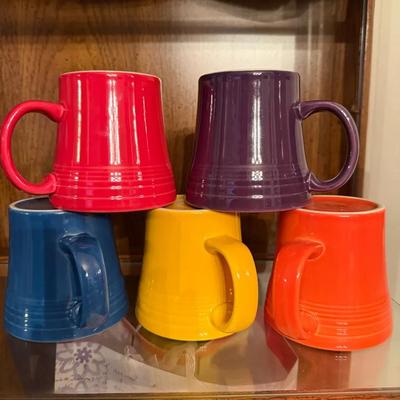 FiestaWare Large Mug Set (5) – Mixed Colors – Homer Laughlin USA