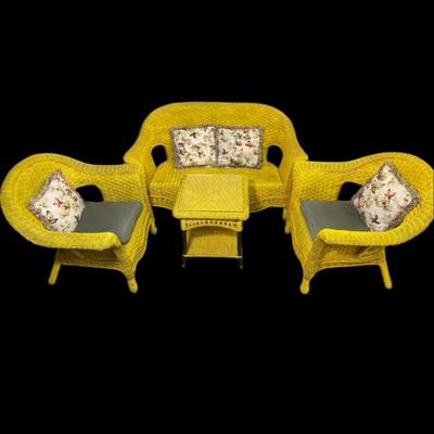 Vintage Wicker Patio Set