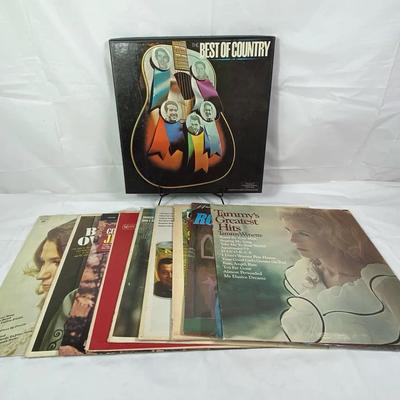Assorted Vintage Country & Pop Vinyl Record Lot (Multiple LPs)
