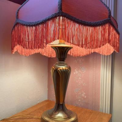 Rose Colored Lamp Shade 