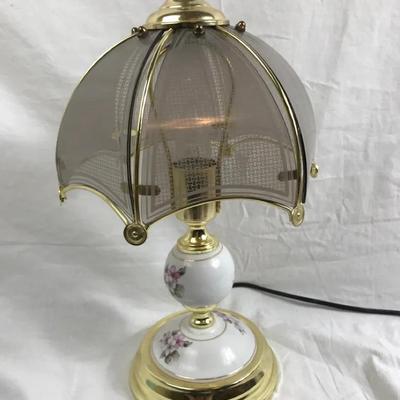 Small Table Lamp With Glass Shade