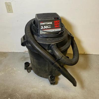 Craftsman 16-gallon wet/dry shop vacuum – 3.5 peak hp