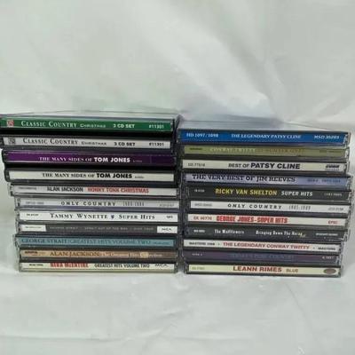 Lot of Classic Country Music CDs – Mixed Artists Compilation & Greatest Hits Collection