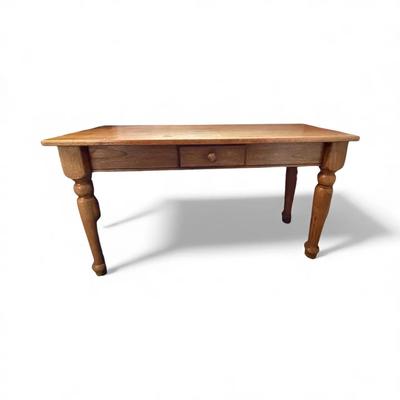 Solid Oak Sofa/Console Table with Drawer – Approx. 48” Long