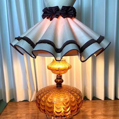 Amber Glass Lamp #2