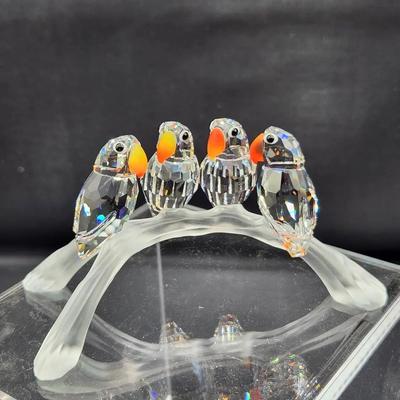 Swarovski Tucans And Little Parrots