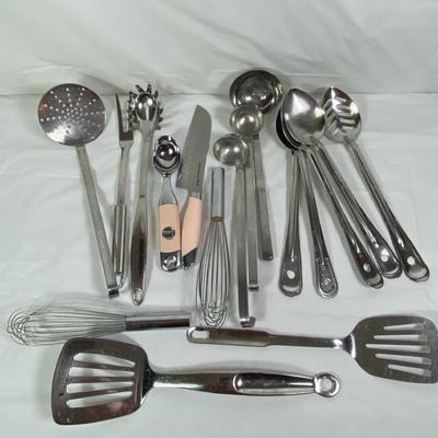 Mixed Stainless Steel Kitchen Utensil Set