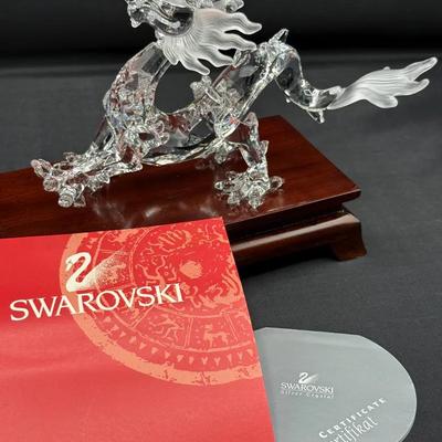Swarovski Crystal Zodiac Dragon – A7550 NR 000 005 – With Box & Stand (Like New)
