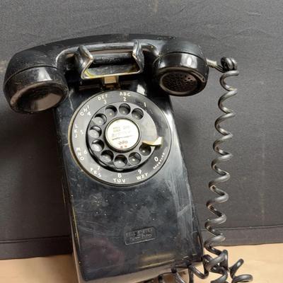 Vintage Wall Mount Rotary Phone 