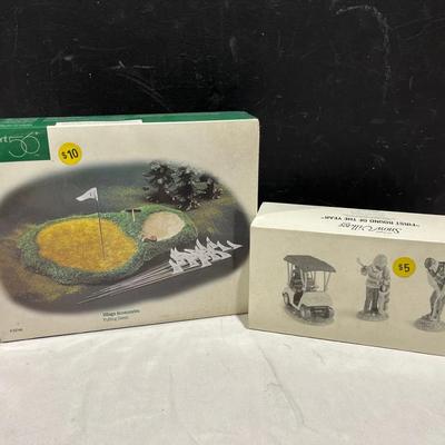 Dept 56 Putting Green & First Round Of The Year