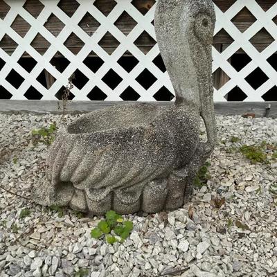 Concrete Pelican Planter