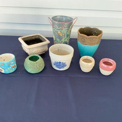Assortment Of Small Planters