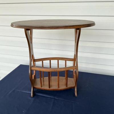 Vintage Wooden Magazine Rick