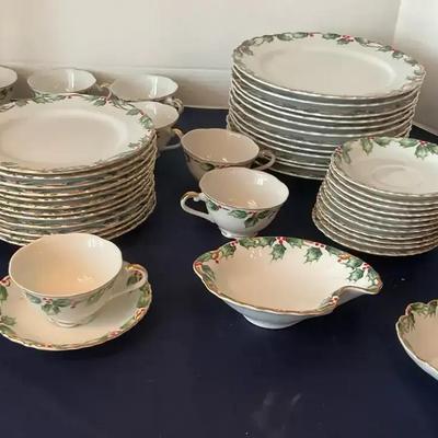 Set Of 12 Lefton China For The Holidays 