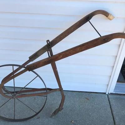 Vintage Walk Behind Plow