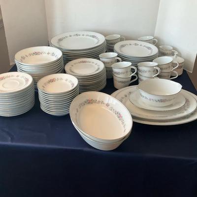 Set Of 12 Noritake China With Floral Pattern & Serving Set