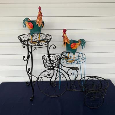 Lot Of Metal Plant Stands 