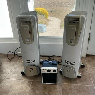 Three Space Heaters