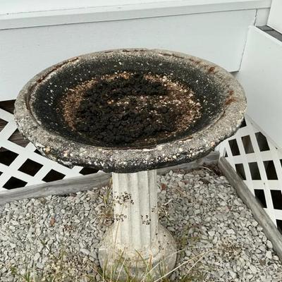Concrete Birdbath